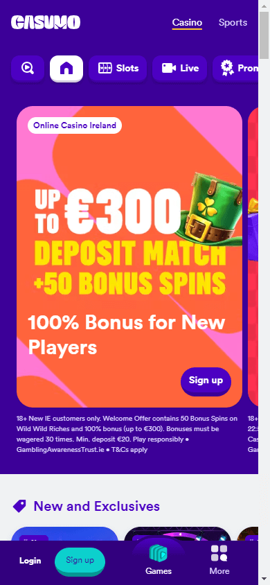 Casumo Casino Mobile screenshot